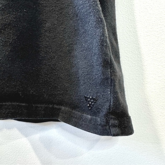 🛍️4 for 20$ / Guess V Neck Short Sleeve Tee / Black / M - Picture 4 of 9